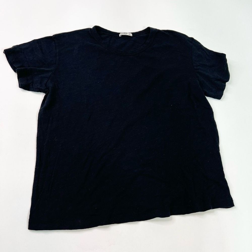Buck Mason Cotton T-Shirt Womens Medium Black Pullover Short Sleeve Crew Neck - Picture 1 of 8